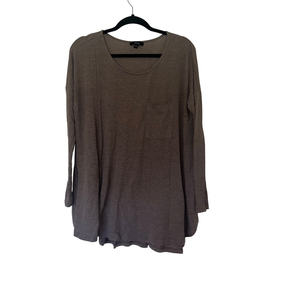 veryJ Brown Longsleeve Tunic